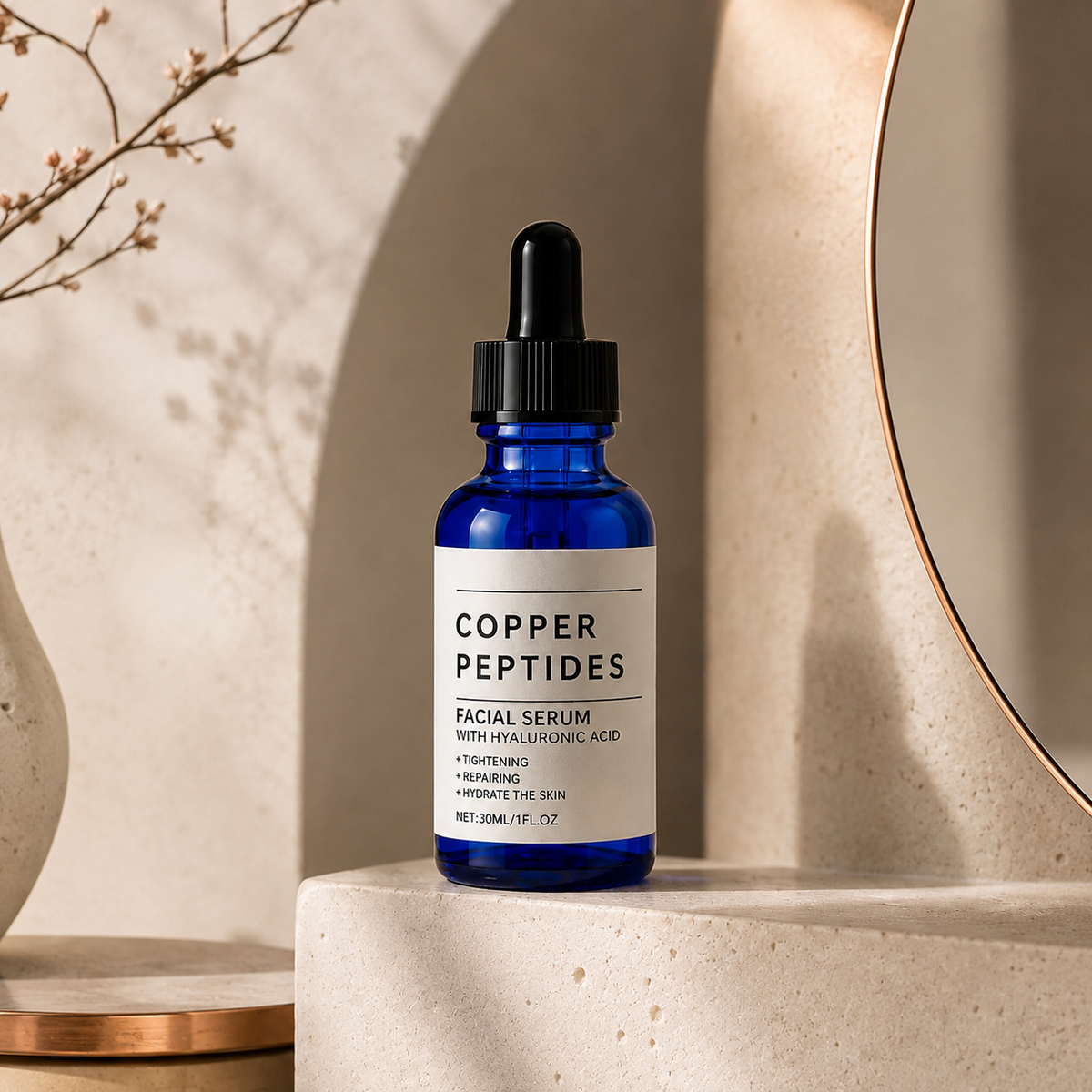 Suna Copper Peptide Serum — Firming & Hydrating Face Serum